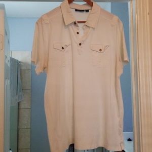Marc Anthony white thin polo